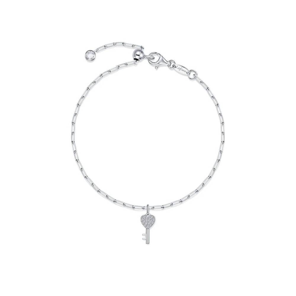 NEW LAFONN women's key to forever bracelet in silver